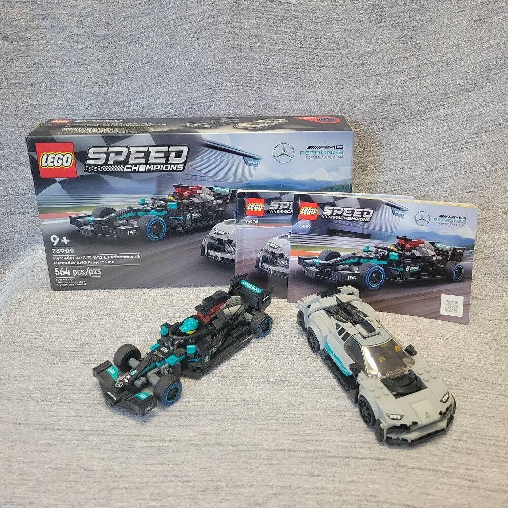 LEGO Speed Champions 76909 Mercedes-AMG F1 W12 and Mercedes-AMG Project One